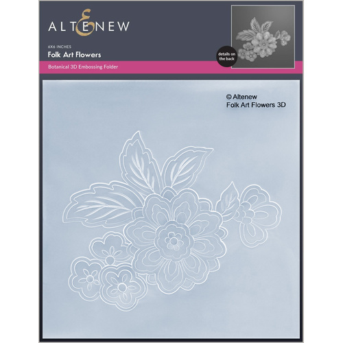 Altenew Folk Art Flowers 3D Embossing Folder