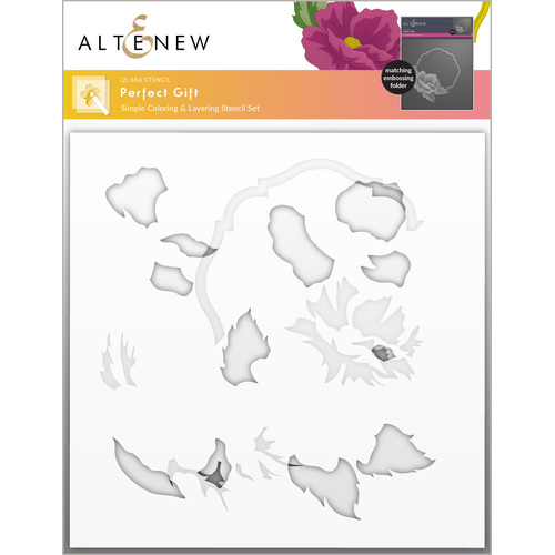 Altenew Perfect Gift Simple Coloring/Layering Stencil Set (2 in 1)