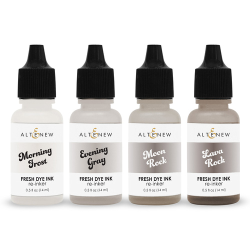 Altenew Warm Gray Fresh Dye Ink Re-inker Bundle