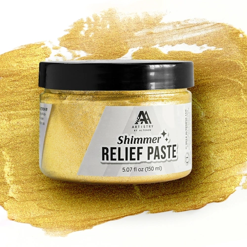 Altenew Shimmer Relief Paste - Enchanted Gold