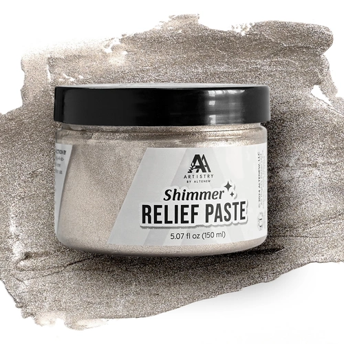 Altenew Shimmer Relief Paste - Burnished Platinum