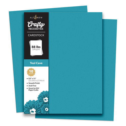 Altenew Crafty Necessities: Teal Cave Cardstock (10 sheets/set)