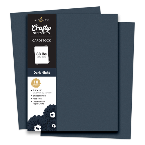 Altenew Crafty Necessities: Dark Night Cardstock (10 sheets/set)