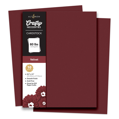 Altenew Crafty Necessities: Velvet Cardstock (10 sheets/set)