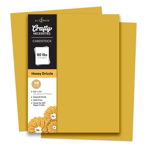 Altenew Crafty Necessities: Honey Drizzle Cardstock (10 sheets/set)