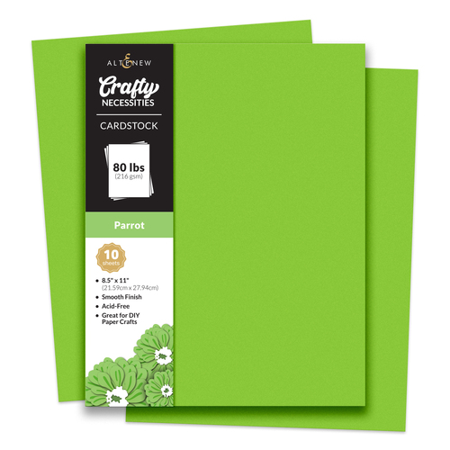 Altenew Crafty Necessities: Parrot Cardstock (10 sheets/set)