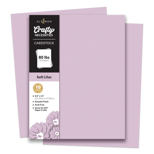 Altenew Crafty Necessities: Soft Lilac Cardstock (10 sheets/set)