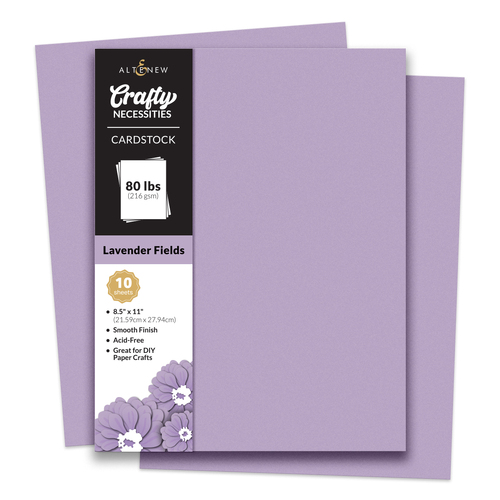 Altenew Crafty Necessities: Lavender Fields Cardstock (10 sheets/set)