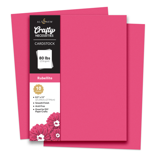 Altenew Crafty Necessities: Rubellite Cardstock (10 sheets/set)