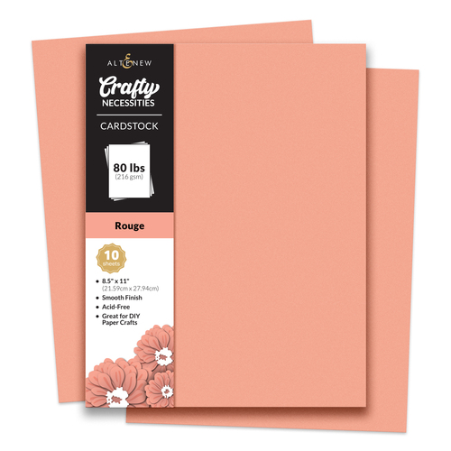 Altenew Crafty Necessities: Rouge Cardstock (10 sheets/set)