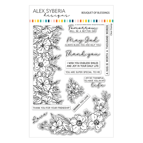 Alex Syberia Bouquet of Blessings Stamp Set 6*8