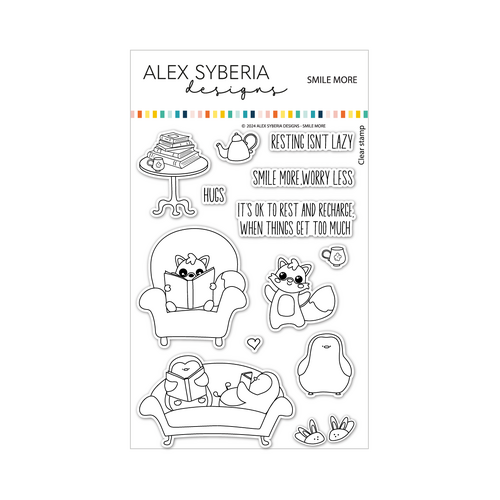 Alex Syberia Smile More 4x6 Stamp Set