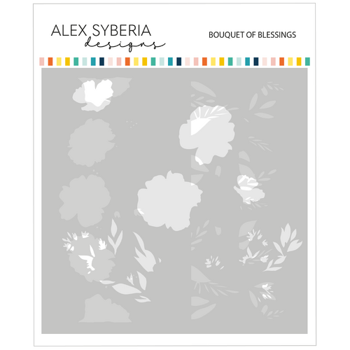 Alex Syberia Bouquet of Blessings Stencil Set (2)