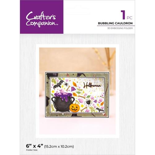 Crafters Compantion 3D Embossing Folder : Bubbling Cauldron