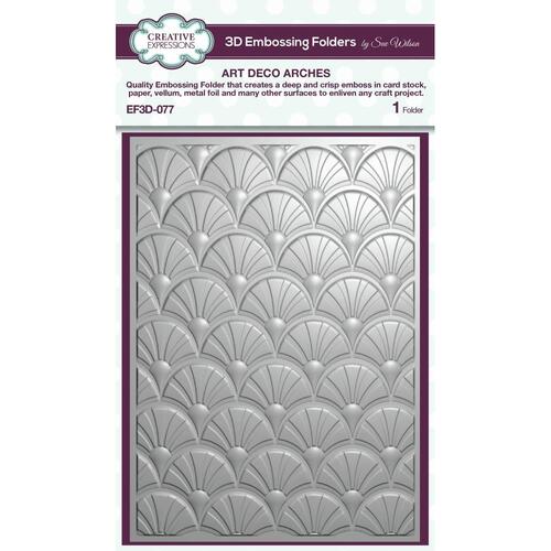 Creative Expressions Art Deco Arches 3D Embossing Folder
