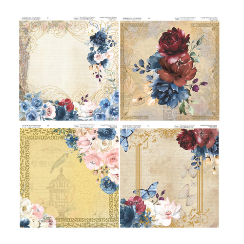 Couture Creations Blues by You - Special Vellum Paper (4PC)