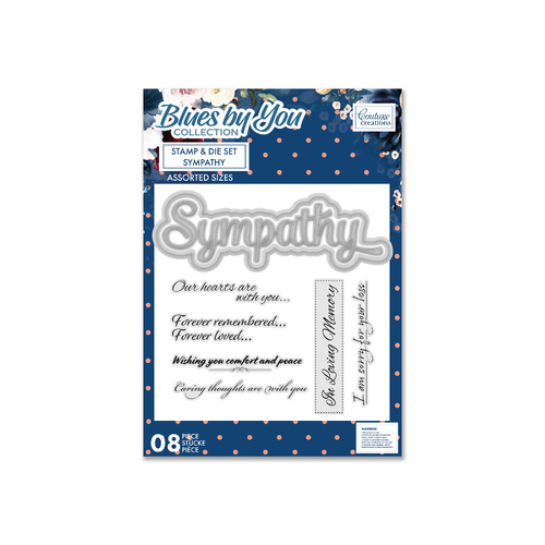 Couture Creations Blues by You - Stamp & Die Set - Sympathy (8PC)