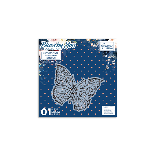 Couture Creations Blues by You - Stamp - Butterfly 2 (1PC)