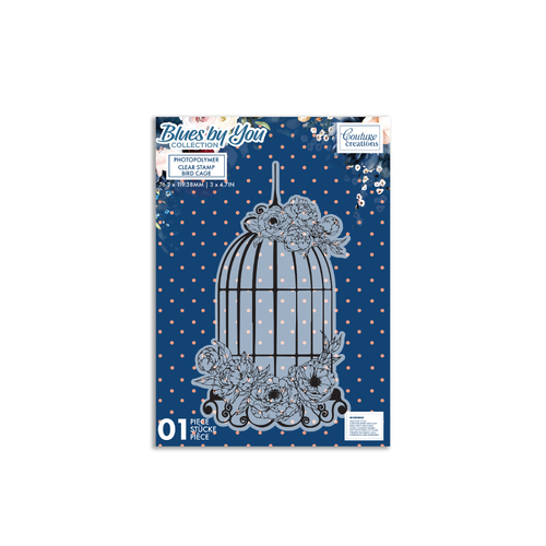 Couture Creations Blues by You - Stamp - Bird Cage - (1PC)