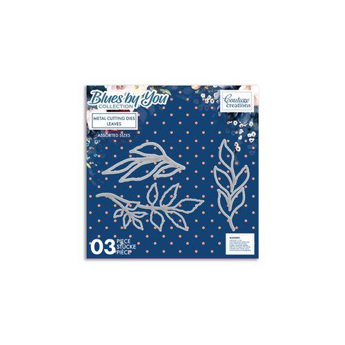 Couture Creations Blues by You - Die Cut Set - Leaves (4PC)