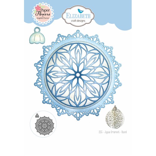 Elizabeth Craft Joyous Ornament - Round Die