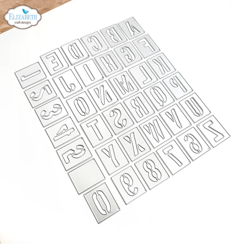 Elizabeth Craft Stencil Alphabet Die