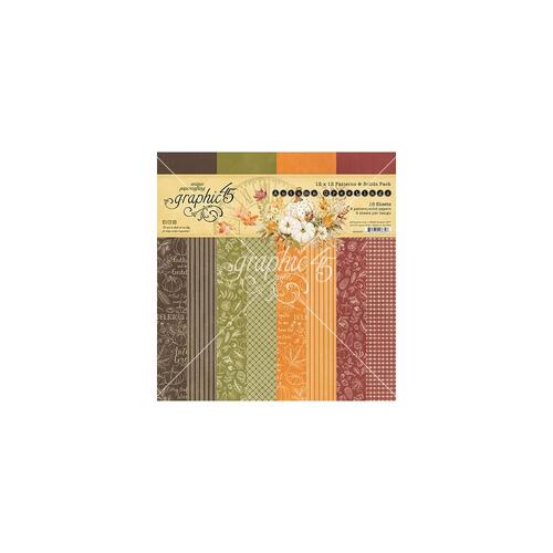 Graphic 45 Autumn Greetings : 12x12" Patterns & Solids Pack