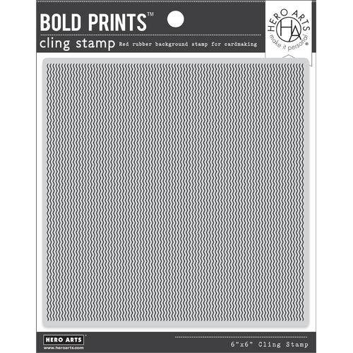 Hero Arts Zigzag Texture Bold Prints Stamp