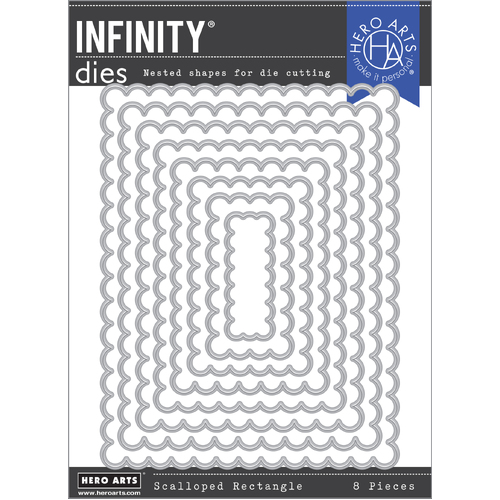 Hero Arts Scalloped Rectangles Infinity Dies