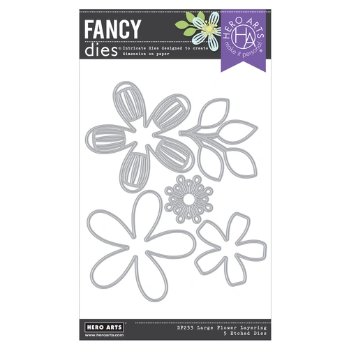 Hero Arts Large Flower Layering Fancy Dies from the Friendship Blooms Collection