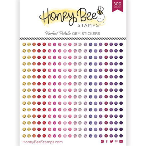 Honey Bee Perfect Petals Gem Stickers