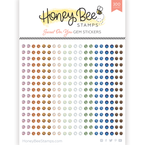 Honey Bee Sweet On You Gem Stickers