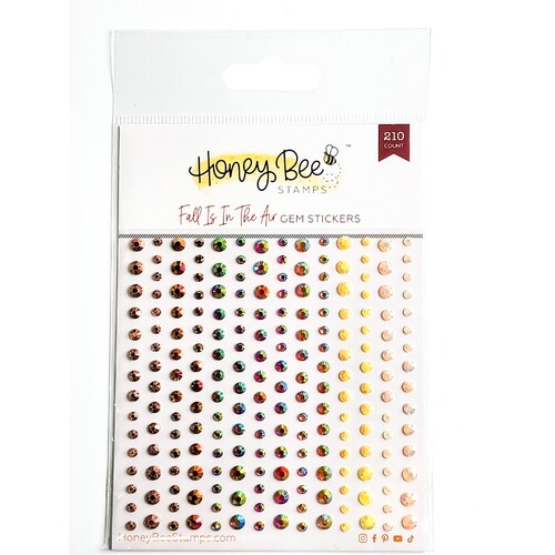 Honey Bee Fall Is In The Air Gems Stickers - 210 Count