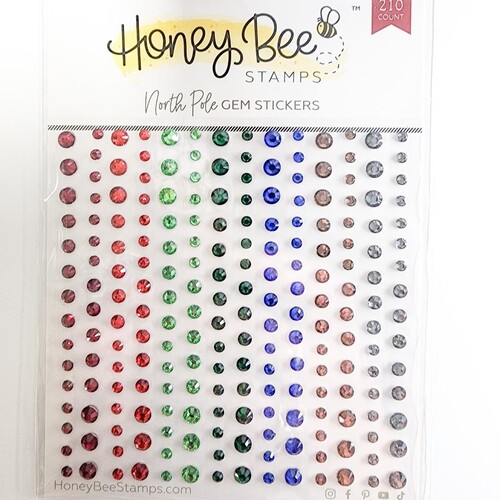 Honey Bee North Pole Gems Stickers - 210 Count