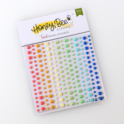 Honey Bee Travel Pearl Stickers - 210 Count