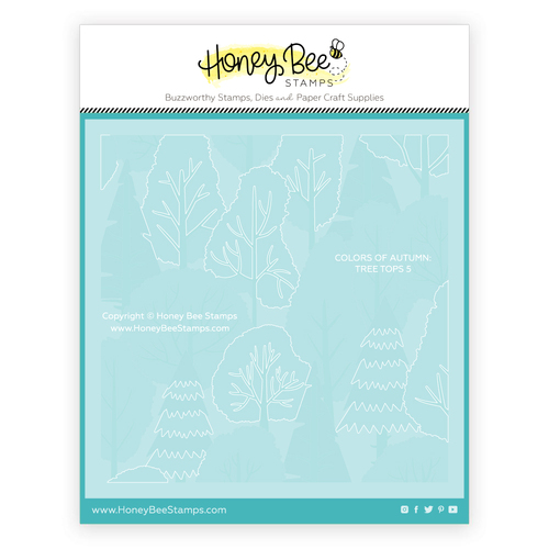 Honey Bee Colors Of Autumn - Set of 6 Background Stencil