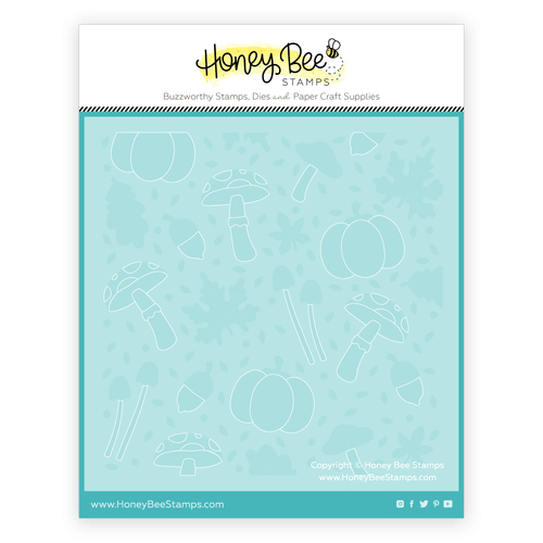 Honey Bee Forest Floor - Set of 6 Background Stencil & Dies