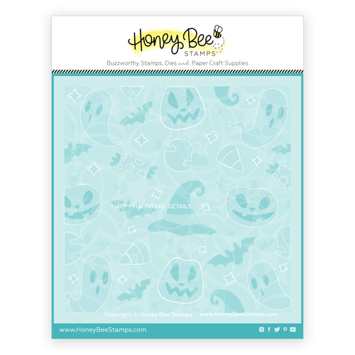 Honey Bee Happy Haunting - Set of 6 Background Stencil & Dies