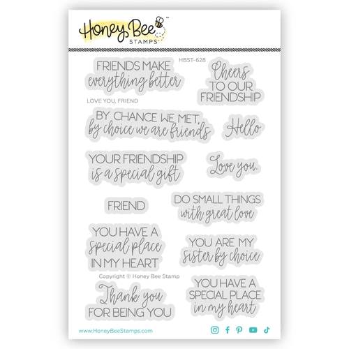 Honey Bee Love You, Friend 4x6 Stamp Set