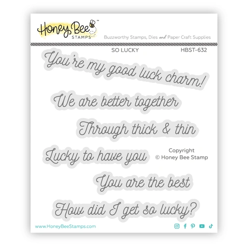 Honey Bee So Lucky 4x4 Stamp Set