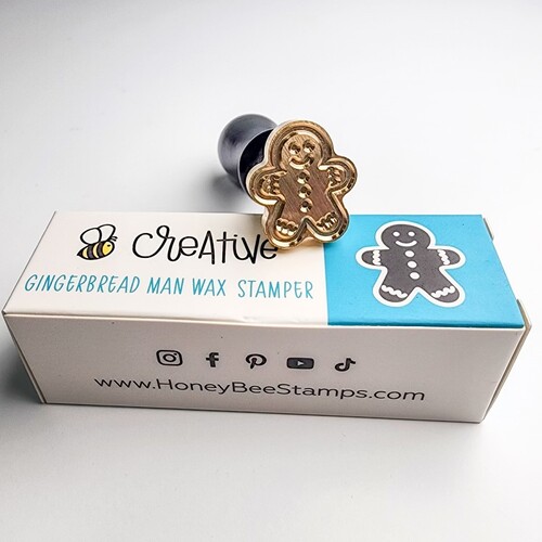 Honey Bee Gingerbread Man - Wax Stamper