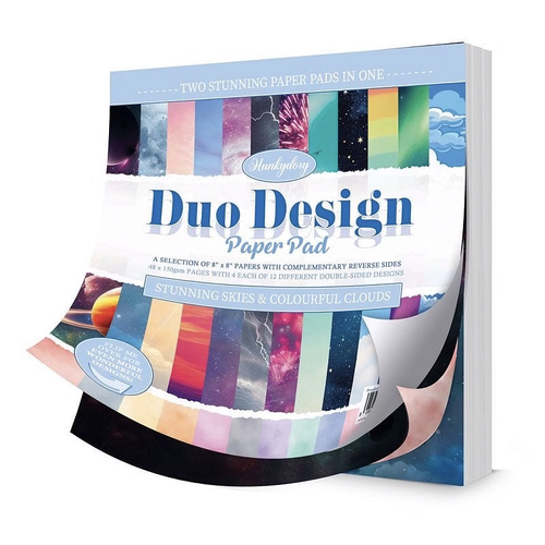 Hunkydory Duo Design Paper Pad - Stunning Skies & Colourful Clouds