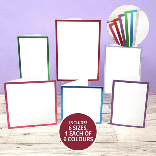 Hunkydory Foiled Edge Card Blanks & Envelopes Megabuy : Brights Edition