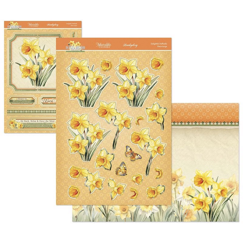 Hunkydory In Full Bloom Floral Delights Deco-Large Set - Delightful Daffodils