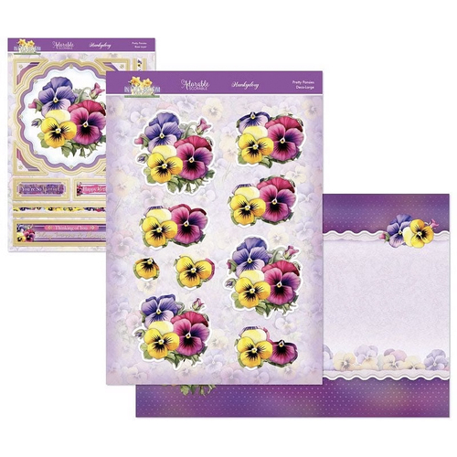 Hunkydory In Full Bloom Floral Delights Deco-Large Set : Pretty Pansies