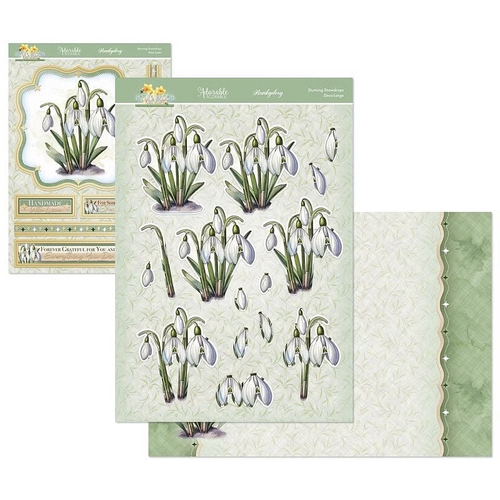 Hunkydory In Full Bloom Floral Delights Deco-Large Set : Stunning Snowdrops