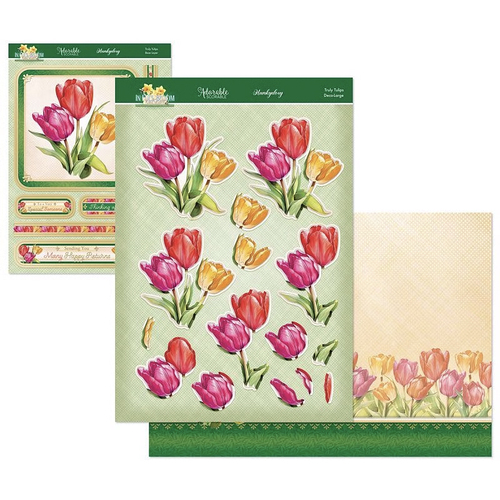 Hunkydory In Full Bloom Floral Delights Deco-Large Set : Truly Tulips