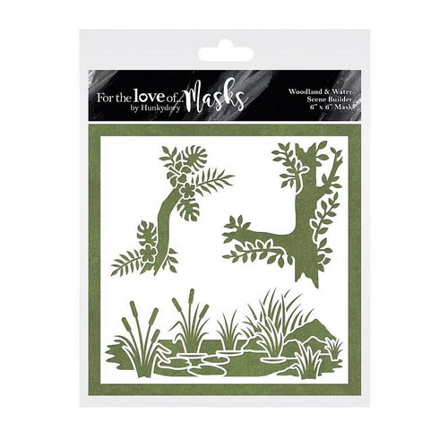 Hunkydory For the Love of Masks - Woodland & Water Scene Builder