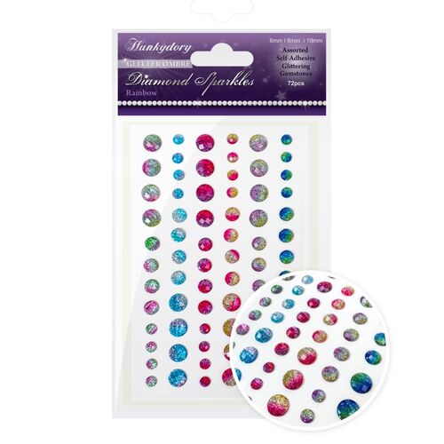 Hunkydory Rainbow Glitter Ombre Diamond Sparkles Gemstones