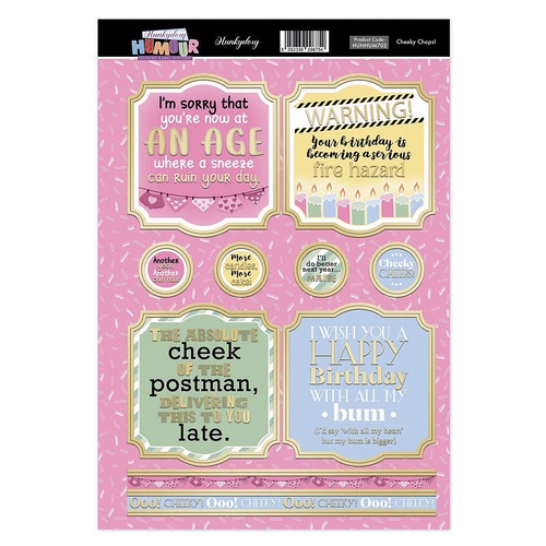 Hunkydory Humour Topper Sheet : Cheeky Chops